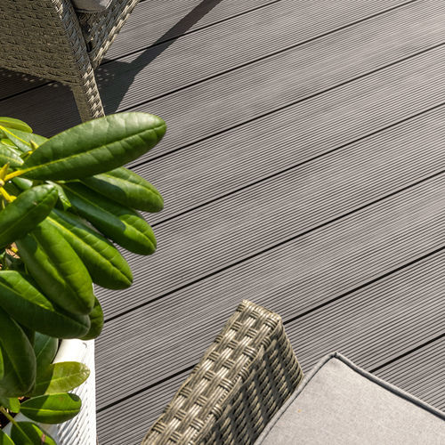 Lame de terrasse bois - VD 03 - VIRAG S.R.L.  - en plastique recyclé / grise / beige