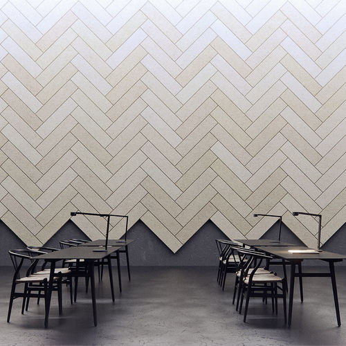 Panneau acoustique mural - PLANK - BAUX - en laine de bois / pour bureau / pour établissement public