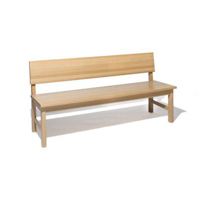 Banc public classique - SO-312 - Balzar Beskow - en bois / avec dossier / tapissé