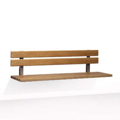 Banc public contemporain - VH-340 - Balzar Beskow - en bois / en métal / mural