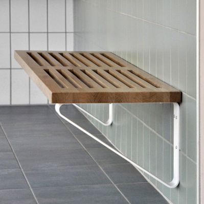 Banc contemporain - CIRCUIT - Balzar Beskow - en bois / mural
