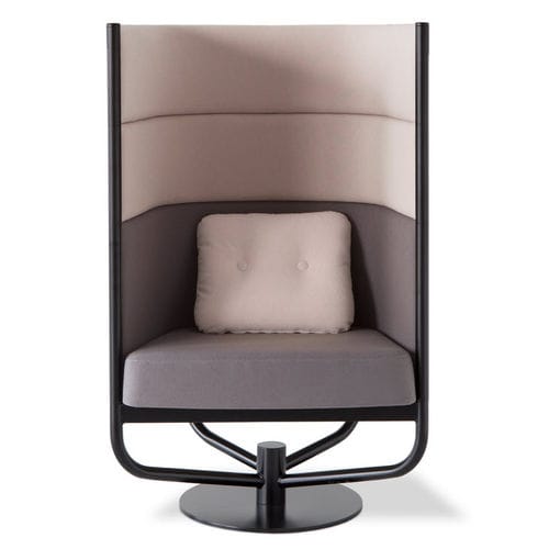 Fauteuil visiteur contemporain - BUILDING - Balzar Beskow - en tissu / avec dossier haut / de concentration