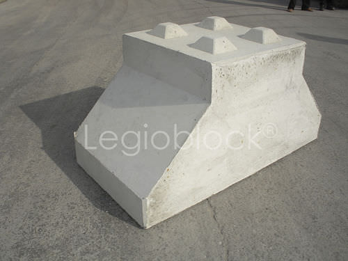 Bloc de béton plein - LEGIO-FUΒBLOCK® - Legio block - pour fondation