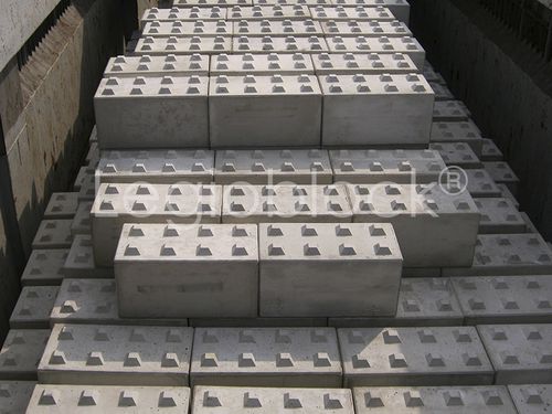 Bloc de béton plein - Legio block - pour mur / emboîtable