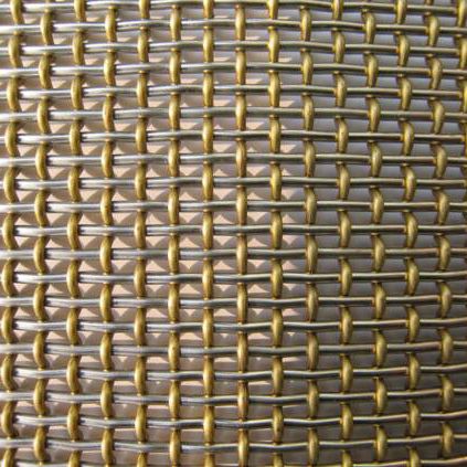 Toile métallique tissée en laiton - BROCKLEBANK 5/2 - Sunon International Trade Co.,Ltd - pour rideaux / pour façade / pour brise-soleil