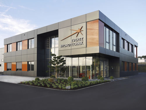 Bâtiment préfabriqué - EVERTZ HYDROTECHNIK GMBH - SÄBU - modulaire / en acier / en verre