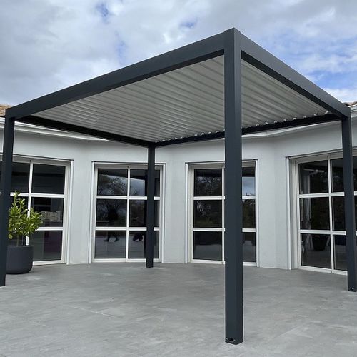 Pergola autoportée - SPR03 4x3m - AXIUM solutions aluminium - en aluminium extrudé / en aluminium thermolaqué / à lames orientables