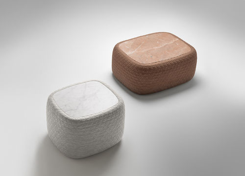 Table basse contemporaine - BIGUN - RETEGUI - en marbre / en tissu / rectangulaire