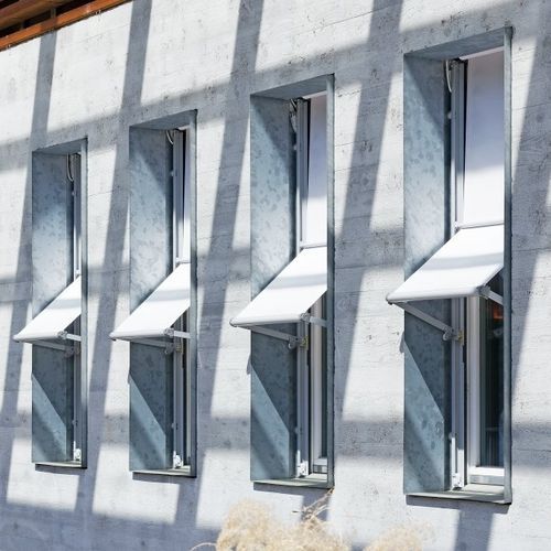 Store à bandes verticales - AS 95 / AS 150 / ASR 95 - Schenker Stores - pour fenêtre / aluminium / en acier inoxydable
