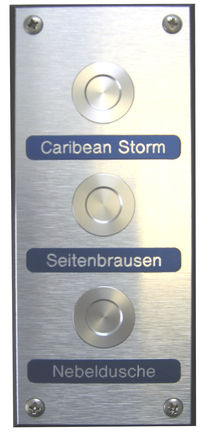 Bouton poussoir - ALU-DIBOND WITHOUT ILLUMINATION - WDT - Werner Dosiertechnik