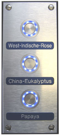 Bouton poussoir - ALU-DIBOND WITH ILLUMINATION - WDT - Werner Dosiertechnik