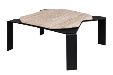 Table basse contemporaine - MOON  - V-LAB - en bois / avec piètement en métal / résidentielle
