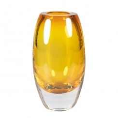Vase contemporain - BULLIT  - V-LAB - en verre / jaune