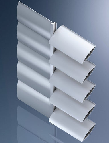 Brise-soleil en aluminium - PALE - Allco spa - pour façade / horizontal / orientable motorisé