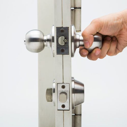Bouton de porte contemporain - Allco spa - en aluminium