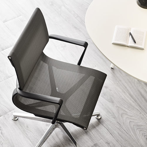 Chaise contemporaine - LUMA - SOKOA - d'intérieur / en résille / avec piètement en métal