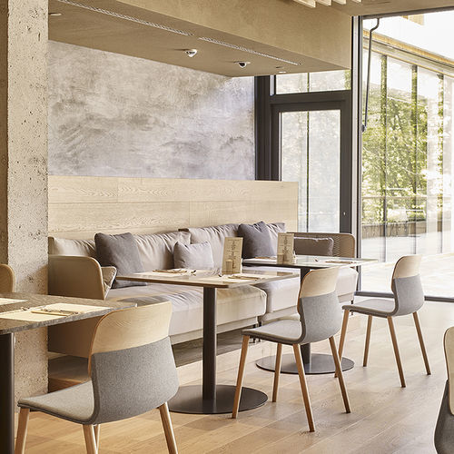 Chaise contemporaine - KLIK - SOKOA - d'intérieur / bois / en métal
