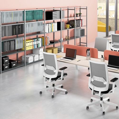 Étagère modulable - EUROKIT - SOKOA - contemporaine / en acier / pour bureau