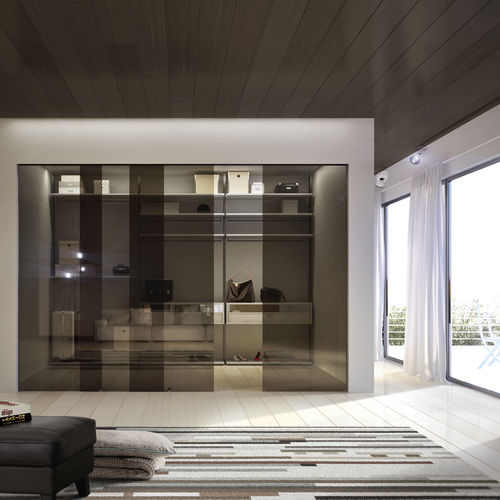 Dressing d'angle - WALK-IN WARDROBE - VESTA LINE - Henry glass - modulable / contemporain / en bois