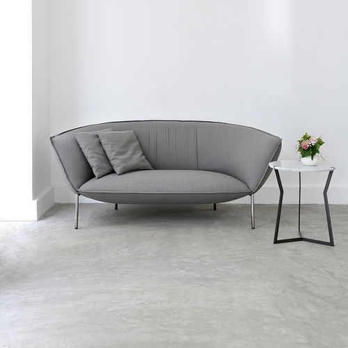 Canapé contemporain - YOU - Coedition - en tissu / à coussins / gris