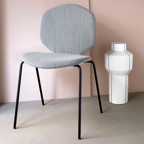 Chaise contemporaine - LOULOU - Coedition - d'intérieur / en tissu / en métal chromé