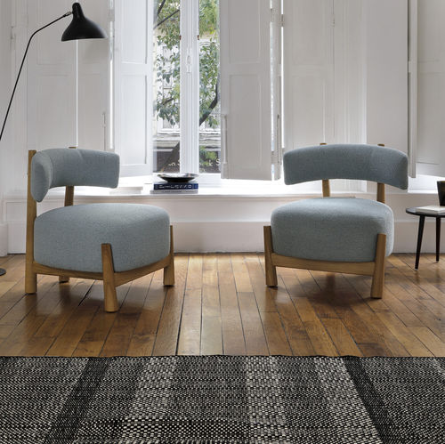 Chauffeuse contemporaine - DALYA - Coedition - en tissu / en frêne / en hêtre
