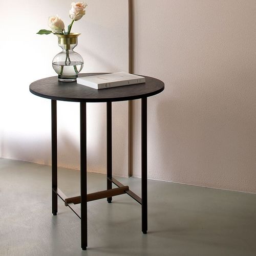 Guéridon contemporain - SISTER - Coedition - en chêne / en noyer / en placage de bois