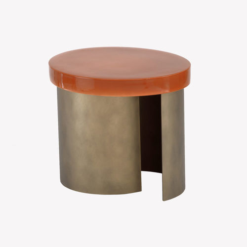 Table d'appoint contemporaine - NUAGE - Coedition - en céramique / avec piètement en métal laqué / ovale