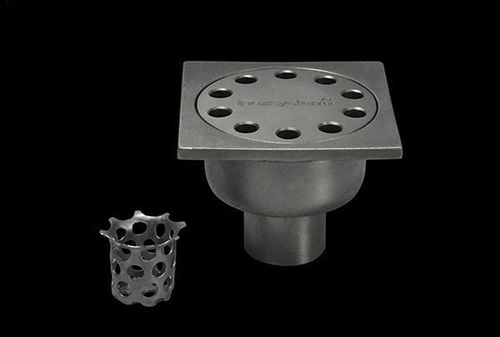 Siphon de sol en inox - INOXSYSTEM&reg; IDRAIN 0013 - Inoxsystem S.r.l. - avec panier amovible / carré
