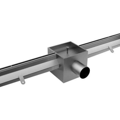 Caniveau de drainage à fente centrale - 1460 - Inoxsystem S.r.l. - grille en acier inoxydable / de sol / sur mesure