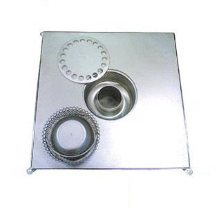 Couvercle de regard en inox - 0122 - Inoxsystem S.r.l. - carré / sur mesure