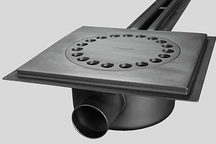 Caniveau à fente centrale - C2 2025 - Inoxsystem S.r.l. - en acier inox / de sol