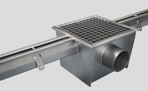 Caniveau à fente centrale - 2250 - Inoxsystem S.r.l. - grille en inox / de sol