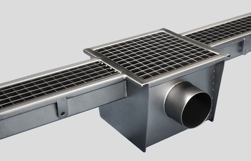 Caniveau à grille - 2150 - Inoxsystem S.r.l. - grille en inox / pour cuisine / de sol