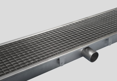 Caniveau à grille - 0810 - Inoxsystem S.r.l. - grille en inox / pour cuisine