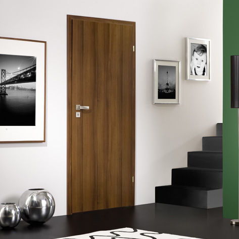 Porte d'intérieur - POL-SCONE - VIDOK - en bois / battante / pleine
