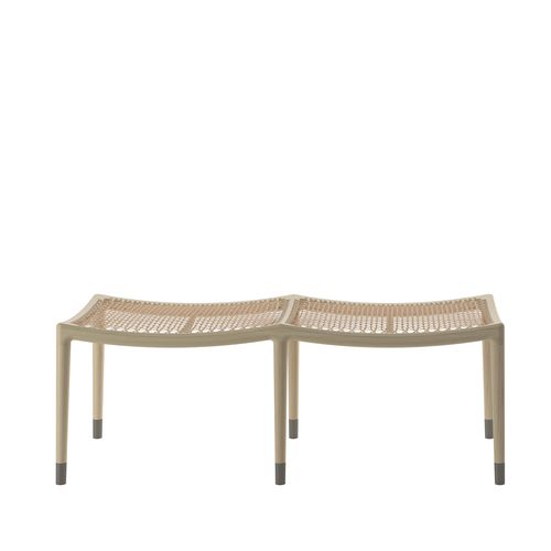 Banc contemporain - SIGA  - DIMENSIONE CHI WING LO - en bois / en cuir / en corde