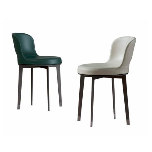 Chaise contemporaine - YIRO - DIMENSIONE CHI WING LO - d'intérieur / en tissu / en cuir