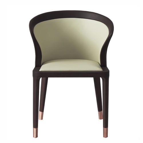 Chaise contemporaine - OKTO  - DIMENSIONE CHI WING LO - d'intérieur / en tissu / en cuir