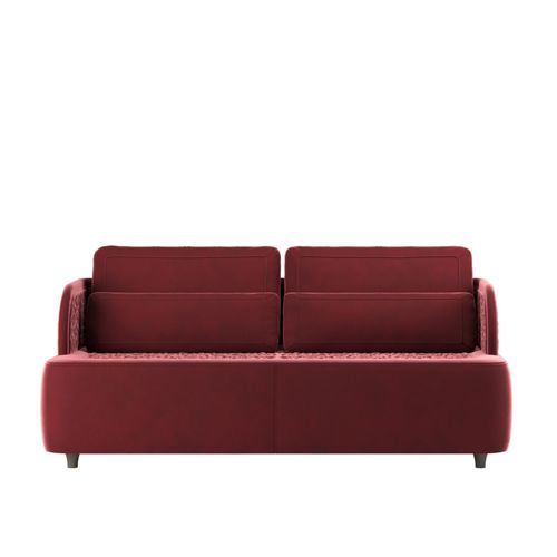 Canapé contemporain - XARI  - DIMENSIONE CHI WING LO - en tissu / en cuir / avec accoudoirs