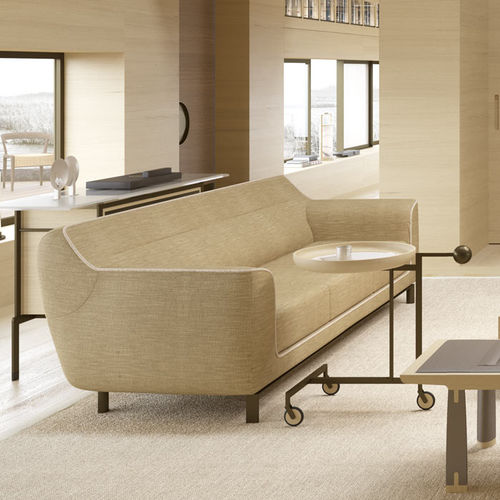 Canapé contemporain - DEMA - DIMENSIONE CHI WING LO - en tissu / en cuir / avec accoudoirs