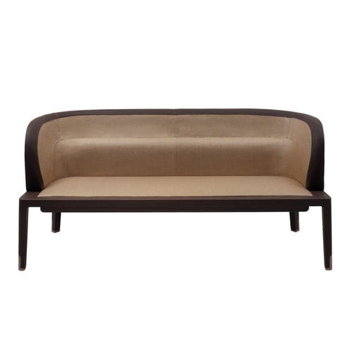 Canapé contemporain - EDRA - DIMENSIONE CHI WING LO - en tissu / en cuir / gris