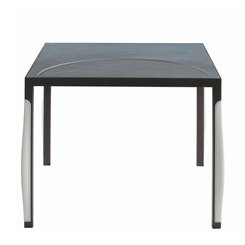 Table contemporaine - FAYI - DIMENSIONE CHI WING LO - en bois / en granite / avec piètement en métal