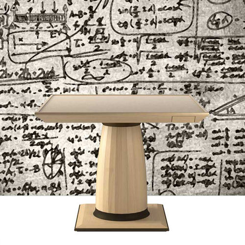 Table contemporaine - ORMO - DIMENSIONE CHI WING LO - en verre / en feutre / avec piètement en métal