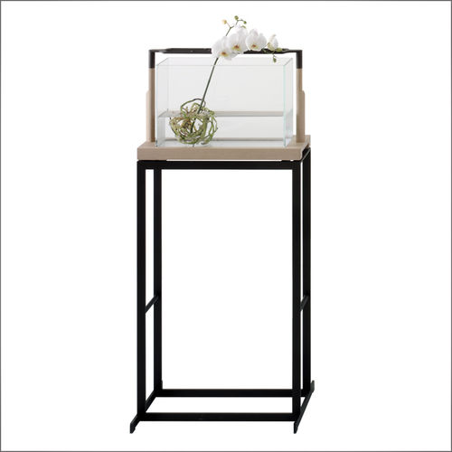 Vase design original - DORO - DIMENSIONE CHI WING LO - en verre / en sucupira / en métal