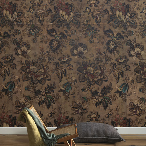 Papier peint classique - MRV-04 : BOGOR - NLXL - vintage / à motif floral / aspect tissu