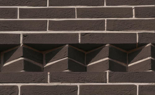 Brique murale - TERRE DI ROMAGNA : DARK BROWN - IBL spa - pleine / noire