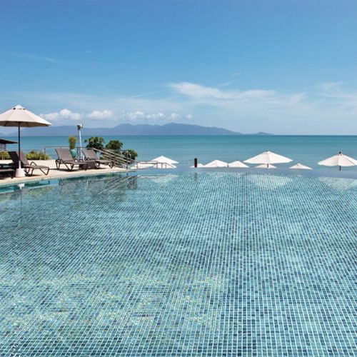 Mosaïque en verre - IRIDIS 33 - Mosavit - brillante / de piscine / murale
