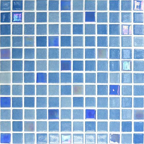 Mosaïque de piscine - MIX AZUL CLARO - Mosavit - de sol / en verre / à motif