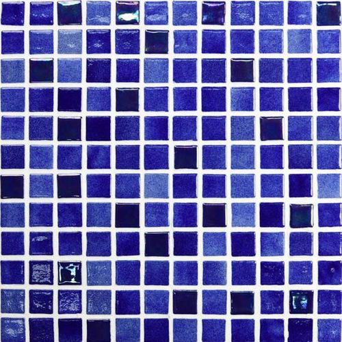 Mosaïque de piscine - MIX AZUL OSCURO - Mosavit - murale / en verre / à motif